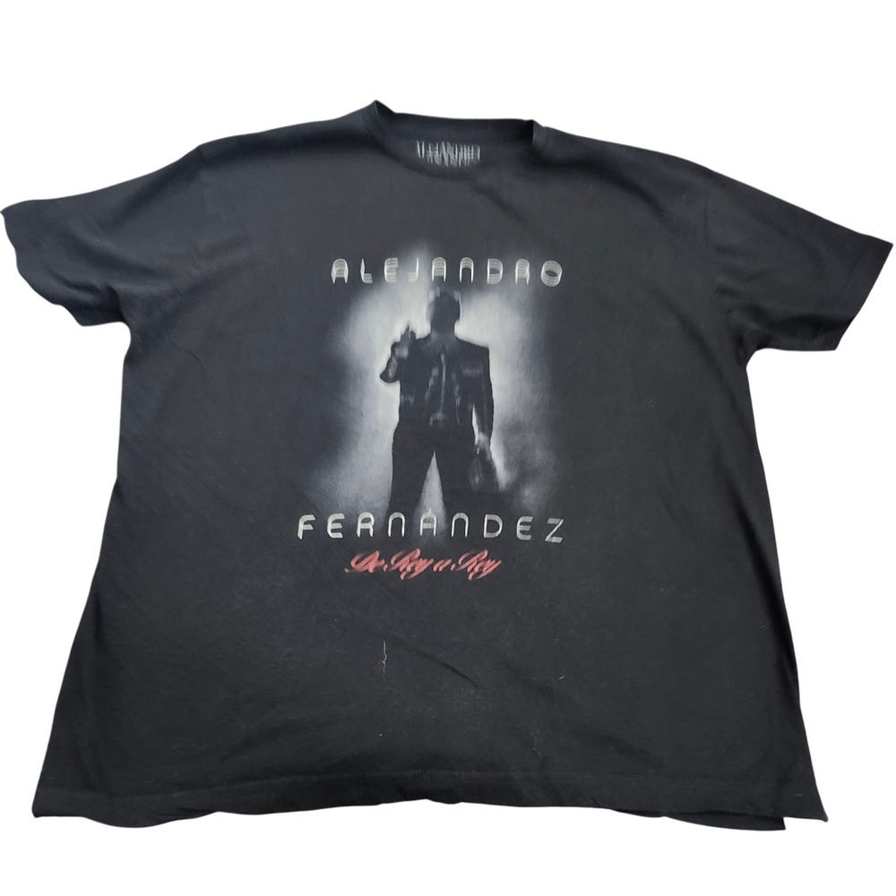 Golden Goods T-Shirt Mens Medium De Rey a Rey Alejandro Fernandez Black EUC